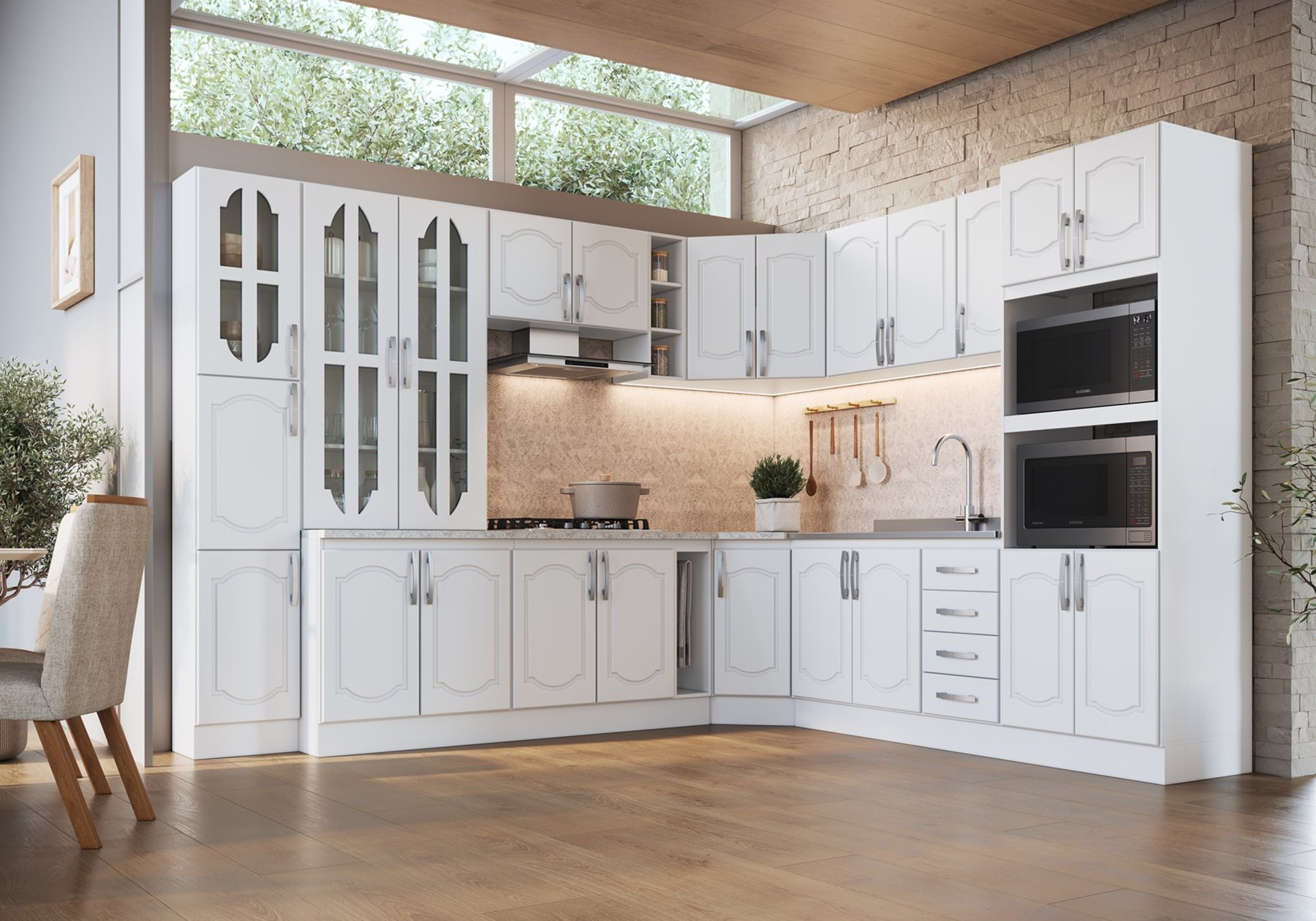 Cozinha Crystal Branco