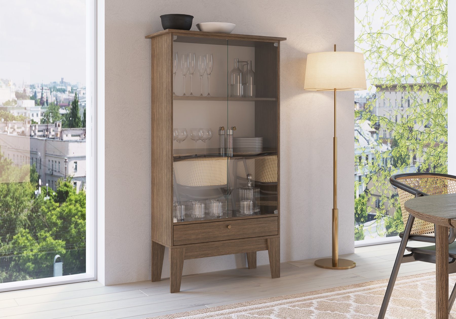 Cristaleira Ameixa Negra