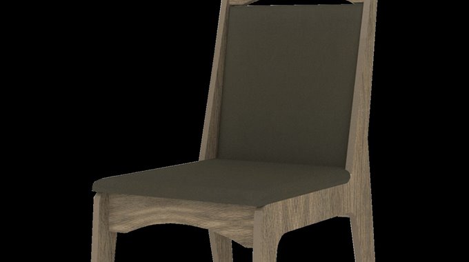 Cadeira MDF Est - 917.005-Ameixa Negra T94 - L:400 x P:500 x A:955