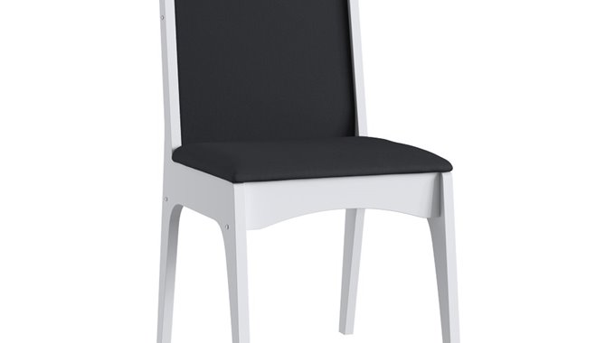 Cadeira MDF Estofada -  917.003-Branco T64 – L:400 x P:500 x A:955