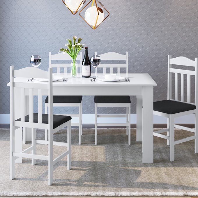 Conjunto Mesa c/Cadeira Branco T64